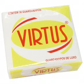 GUARDANAPO BRANCO 30X32,5CM C/50 UNIDADES - VIRTUS