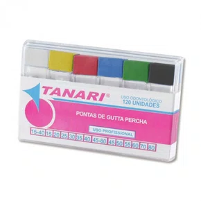 GUTA PERCHA CALIBRADA SORTIDA N 15-40 C/120 CONES - TANARI