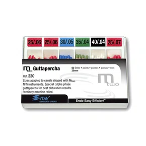 Guta Percha Mtwo (Ref.220) Sortido C/60 Cones - VDW