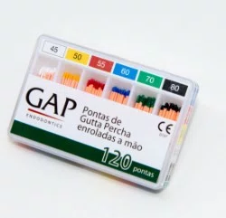Guta Percha N 45-80 Com 120 Pontas Gap - Boma
