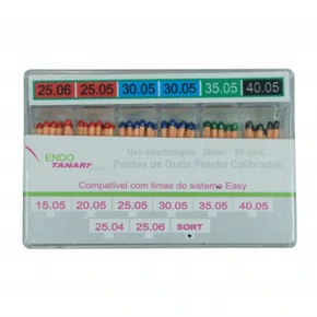 Guta Percha Pro E (Easy) Sortido C/60 Cones - Tanari