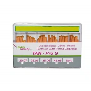 GUTA PERCHA PRO G (WAVE ONE GOLD) #25.07 C/60 CONES - TANARI