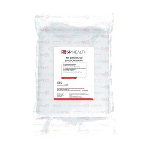 Kit Cirúrgico Estéril Pério 30gr Branco 11 peças - Sp Health Kit Cirúrgico Estéril Pério 30gr Branco 11 peças - Sp Health