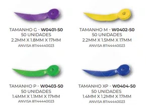 KIT CUNHA PLASTICA SORTIDA ULTRAWEDGE INTERPROXIMAIS C/120 (W05) - AMERICAN