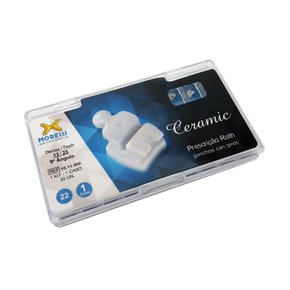 Kit de Bráquetes 01 caso Prescrição Roth Ceramic .022" Gancho Can./Prés - Morelli