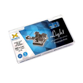Kit de Bráquetes 01 caso Prescrição Roth  Light .022" Can. 13° Ang. Gancho Can - Morelli