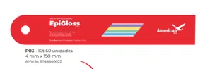 Kit Tira de Lixa Epigloss Light c/ 60 Unidades (P03) – American