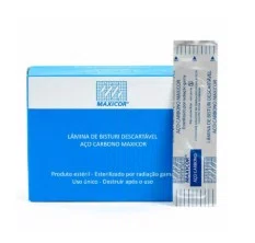 Lâmina de bisturi n 21 c/ 100 - Maxicor