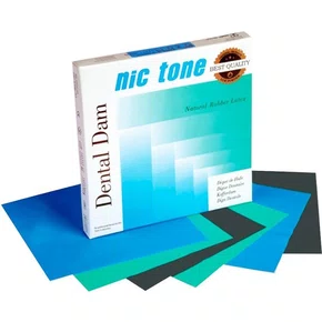 LENCOL DE BORRACHA AZUL MEDIO 36 FOLHAS 15,2X15,2 - NICTONE