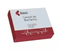 Lençol De Borracha Bassi Azul Médio 15X15 Com 36 Unidades - Easy
