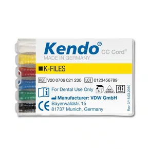 LIMA MANUAL K-FILE SORTIDA N 15-40 21MM C/6 UNIDADES - KENDO