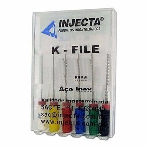 Lima Manual K-File 90-140 21mm C/6uni - Injecta