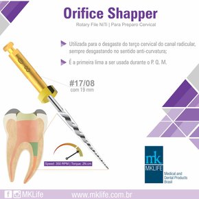 Lima Rotatória Orifice Shapper 17.08 19mm C/4uni - Mk Life