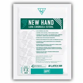LUVA CIRURGICA ESTERIL (PAR) N 7.0 NEW HAND - LATEX BR