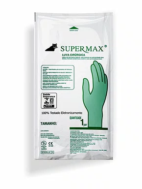 LUVA CIRURGICA ESTERIL (PAR) N 8.5 - SUPERMAX