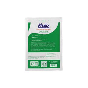 Luva Cirúrgica Estéril de Látex Sem Pó Par 7.0 - Medix