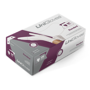 Luva de Procedimento de Látex Com Pó Branca M - Unigloves