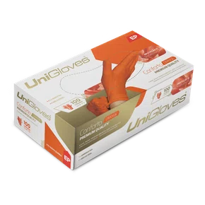 LUVA DE PROCEDIMENTO LATEX LARANJA SEM PO TAM PP - UNIGLOVES