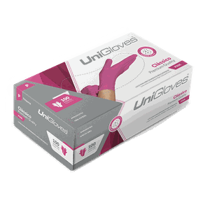 Luva de Procedimento de Látex Rosa M - Unigloves