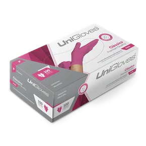 LUVA DE PROCEDIMENTO LATEX ROSA TAM PP - UNIGLOVES
