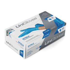 LUVA DE PROCEDIMENTO NITRILO AZUL SEM PO TAM G - UNIGLOVES