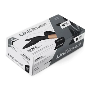 LUVA DE PROCEDIMENTO NITRILO PRETA SEM PO TAM P - UNIGLOVES