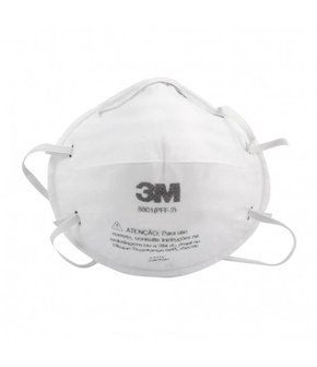 Mascara de Proteção Respiratória PFF2 Branca 8801 Concha - 3M