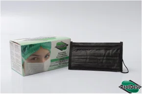 MASCARA DESCARTAVEL C/ELASTICO PRETA - PROTDESC