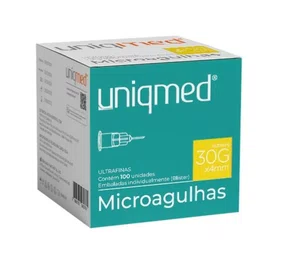 Microagulha 30G X 4mm C/ 100 – Uniqmed
