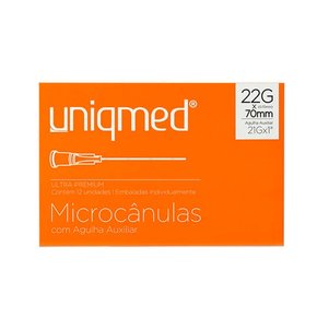 Microcânula Metálica 22G-70MM C/Agulha - Unimed