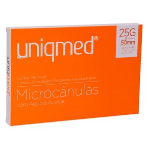Microcânula Metálica 25G-50MM C/Agulha - Unimed