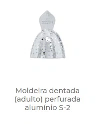 MOLDEIRA DE ALUMINIO (DENTADO) PERFURADA ADULTO S-2 - TECNODENT