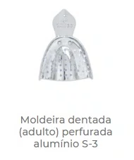 MOLDEIRA DE ALUMINIO (DENTADO) PERFURADA ADULTO S-3 - TECNODENT