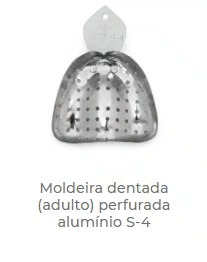 MOLDEIRA DE ALUMINIO (DENTADO) PERFURADA ADULTO S-4 - TECNODENT