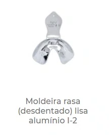 MOLDEIRA DE ALUMINIO RASA (DESDENTADO) LISA I-2 - TECNODENT