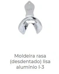 MOLDEIRA DE ALUMINIO RASA (DESDENTADO) LISA I-3 - TECNODENT