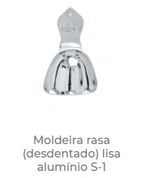 MOLDEIRA DE ALUMINIO RASA (DESDENTADO) LISA S-1 - TECNODENT