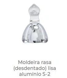 MOLDEIRA DE ALUMINIO RASA (DESDENTADO) LISA S-2 - TECNODENT