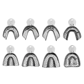 MOLDEIRA DE INOX (DENTADO) PERFURADA ADULTO I-4 - TECNODENT