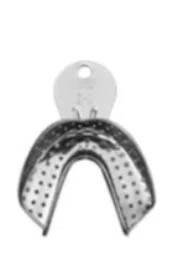 Moldeira De Inox (Dentado) Perfurada Adulto Inferior I-2 - Tecnodent