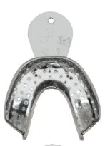 Moldeira De Inox (Dentado) Perfurada Adulto Superior S-1 - Tecnodent