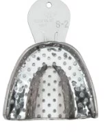 Moldeira De Inox (Dentado) Perfurada Adulto Superior S-2 - Tecnodent