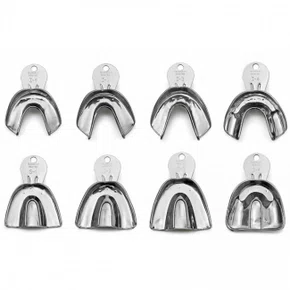 MOLDEIRA DE INOX KIT (DENTADO) LISA ADULTO C/8 - TECNODENT