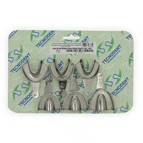 MOLDEIRA DE INOX KIT (DENTADO) LISA INFANTIL C/6 - TECNODENT