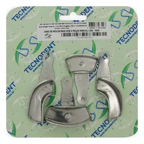 MOLDEIRA DE INOX KIT PARCIAL LISA ADULTO C/4 - TECNODENT