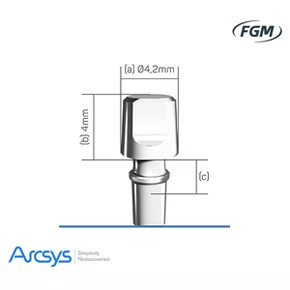 Munhão Angulável 4,2x4x4,5 Arcsys (020903) - Fgm