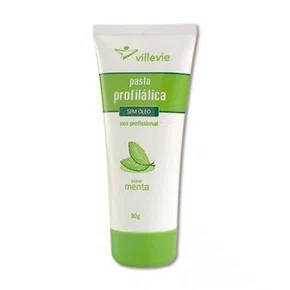 PASTA PROFILATICA SEM OLEO MENTA 90G - VILLEVIE