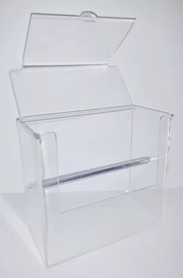 PORTA ALICATE ACRILICO C/ TAMPA P/ 20 UNIDADES (P06C) - ORTOGUARU