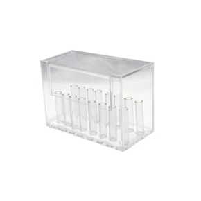 PORTA BENGALA ACRILICO C/ TRAVA NA TAMPA P/16 CORES (P04TC) - ORTOGUARU