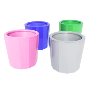 POTE DAPPEN PLASTICO SORTIDO - OGP